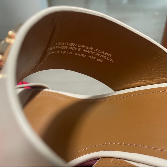 Tory Burch Authentic Genuine leather wedge sandals. Elegant and stylish NWT. sz9 - Picture 3 of 5